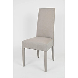 T M C S Tommychairs - Set 4 chaises Chiara pour Cuisine et Salle à Manger, Structure en Bois de hêtre enrobé en Tissu Couleur Chamois