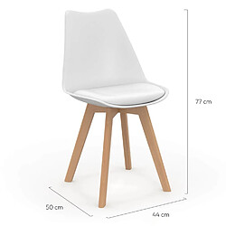 Idmarket SARA Lot de chaises scandinaves - Mix couleurs pas cher