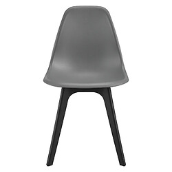 En.Casa En Casa Set 4 Chaises Brevik - Gris Noir