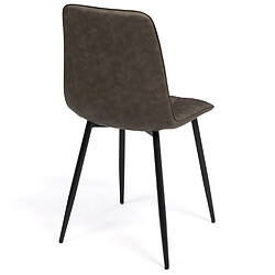 Acheter Idmarket Chaises MILA PU Marron (x6)