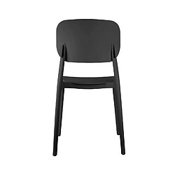 Leitmotiv Lot de 2 chaises Cheer - Noir pas cher