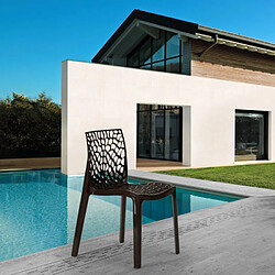 GRAND SOLEIL 22 Chaises Gruvyer - Marron