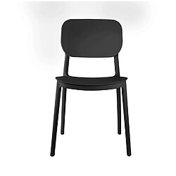 Avis Leitmotiv Lot de 2 chaises Cheer - Noir