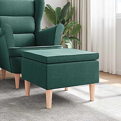 vidaXL Tabouret 52x52x42 cm - Vert foncé