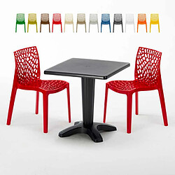 GRAND SOLEIL Table et 2 chaises - Polypropylène