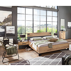 Pegane Chambre complète adulte - Chêne