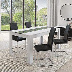 Idmarket MARKET Lot de 4 chaises MIA - Noir