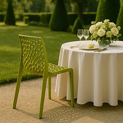 Grand soleil chaise de jardin empilable - Anis vert