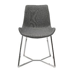 Angel Cerda Chaise en tissu gris foncé
