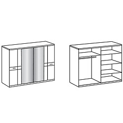 Pegane Chambre adulte complète - Blanc