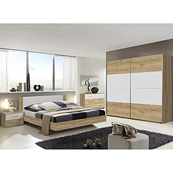 Pegane Chambre complète adulte - Chêne