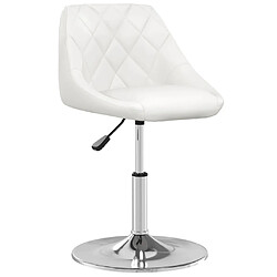 vidaXL Chaise Blanc en Similicuir