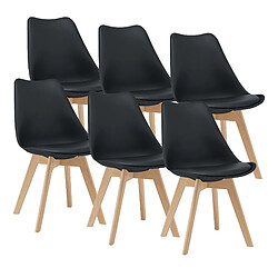 En.Casa En Casa Chaises Scandinave - Noir