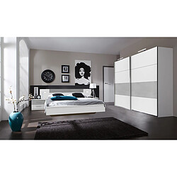 Pegane Chambre Blanc Béton Gris