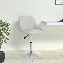 vidaXL Chaise Blanc en Similicuir