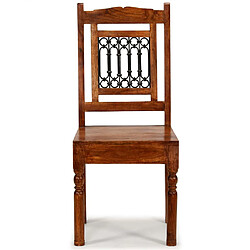 vidaXL Chaises - Lot de 2 - Miel