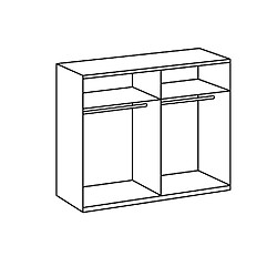 Pegane Chambre complète adulte - Chêne