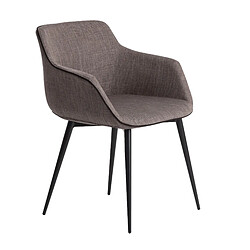 Angel Cerda Chaise en tissu gris foncé