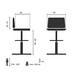 Acheter Hjh office Tabouret de bureau - Anthracite