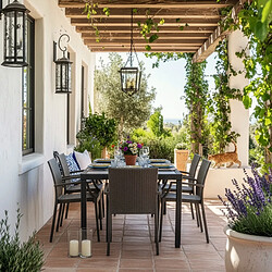 GRAND SOLEIL Chaise de Jardin Fauteuil Accoudoirs