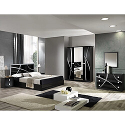 Dansmamaison Chambre adulte Noir/Argent - CROSS