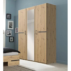 Pegane Chambre adulte chêne artisan