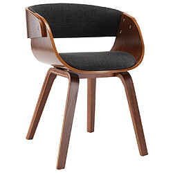 vidaXL Chaise à manger - Gris