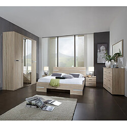 Pegane Chambre complète adulte - Chêne