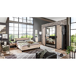 Pegane Chambre complète adulte - Chêne