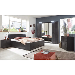 Pegane Chambre complète adulte - Gris foncé