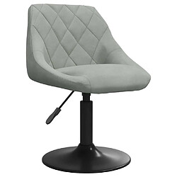 VIDAXL Chaise pivotante Velours