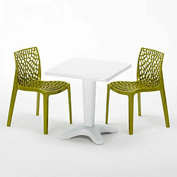 GRAND SOLEIL Table et 2 chaises - Polypropylen