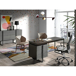 Acheter Angel Cerda Chaise en similicuir vison foncé