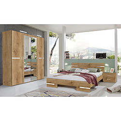 Pegane Chambre adulte complète - Chêne