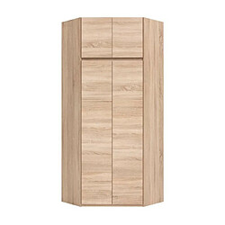 ACADEMICA Armoire dangle de chambre style contemporain decor chene sonoma - L 80,5 cm