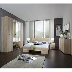 Pegane Chambre adulte complète - Chêne clair