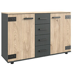 Pegane Chambre adulte complète - Chêne