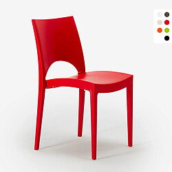 Grand Soleil Lot de 24 Chaises Paris - Rouge