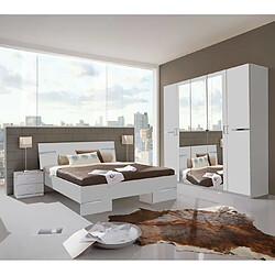 Pegane Chambre adulte complète - Blanc