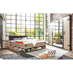 Pegane Chambre complète adulte - Gris foncé