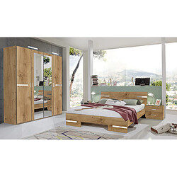 Pegane Chambre complète adulte - Chêne