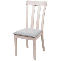 Mendler Chaises de salle à manger HWC-G46 - Gris