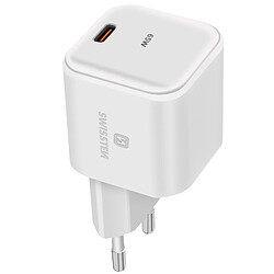 Swissten Chargeur USB C GaN 65W - Blanc