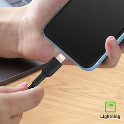 Avis Belkin Câble USB vers Lightning MFi 18W Nylon Tressé 2m Charge et Synchro Noir