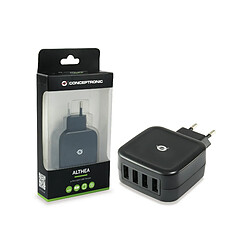 Acheter CONCEPTRONIC ALTHEA Chargeur USB 4 Ports - 25W Noir