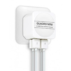 Avis MOXIE Chargeur Secteur 4 Ports USB 4.2A Blanc