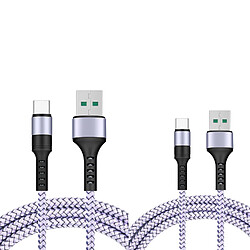 Little Boutik Câbles X2 USB/Type-C charge rapide - Argent