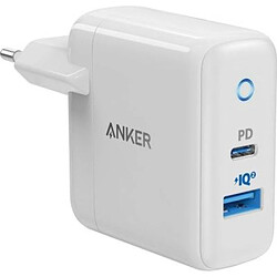 Anker PowerPort PD+2 Chargeur USB-A et USB-C - Design compact et efficace