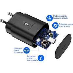 Little Boutik Chargeur Rapide 20W pour iPhone - Noir