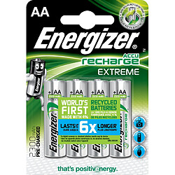 pile rechargeable - energizer rech extreme - aa - 2300 mah - x4 - energizer 416893